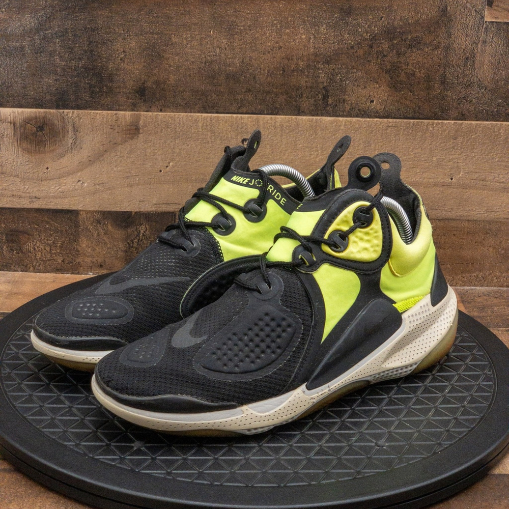 NIKE JOYRIDE CC3 MENS ATHLETIC SHOES BLACK NEON YELLOW RUNNING GYM LOW SIZE 9